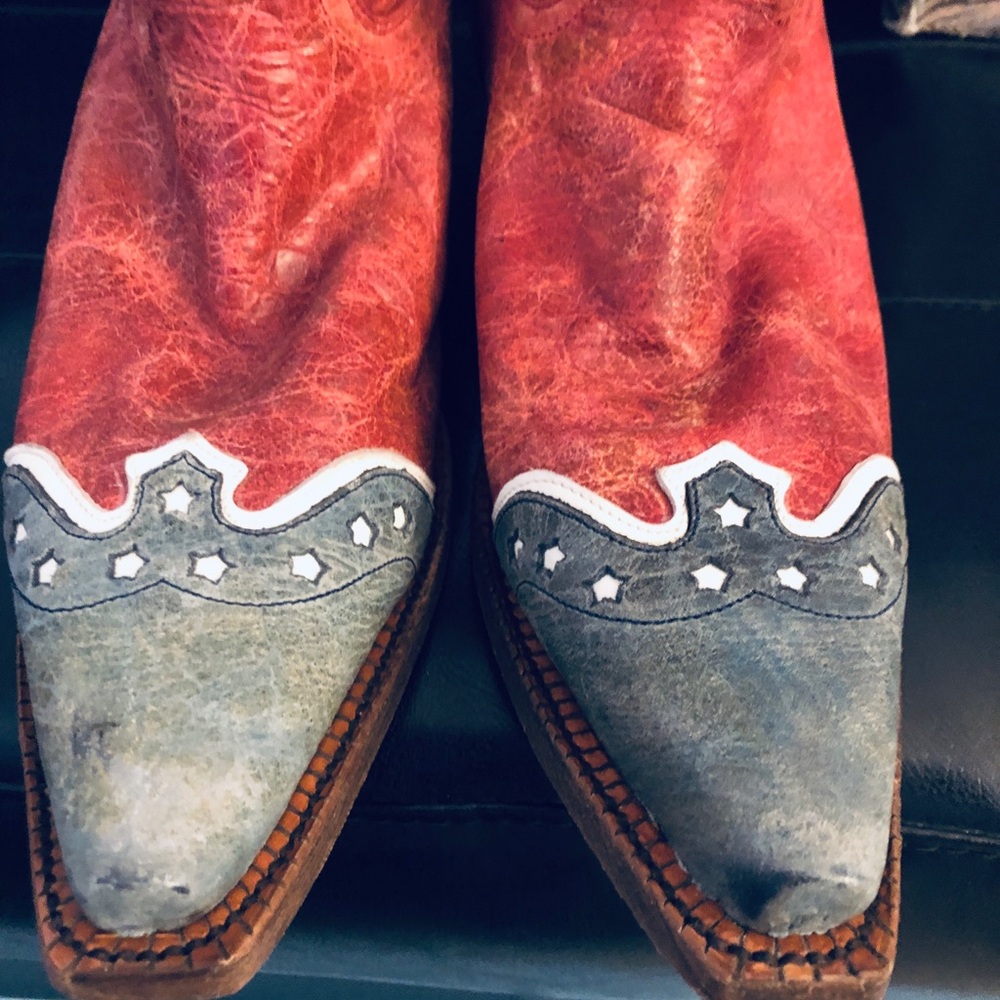 Corral Vintage American Flag Cowboy Boots - Picture 5 of 11